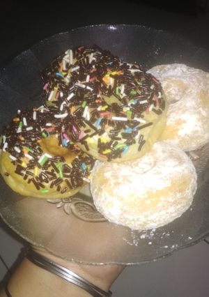 Foto resep Donat empuk 2 hari tanpa kentang takaran sendok