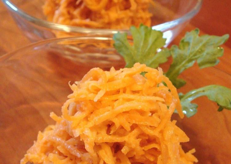 Easiest Way to Prepare Super Quick Homemade Oil-free Carrot Salad with Sesame Miso