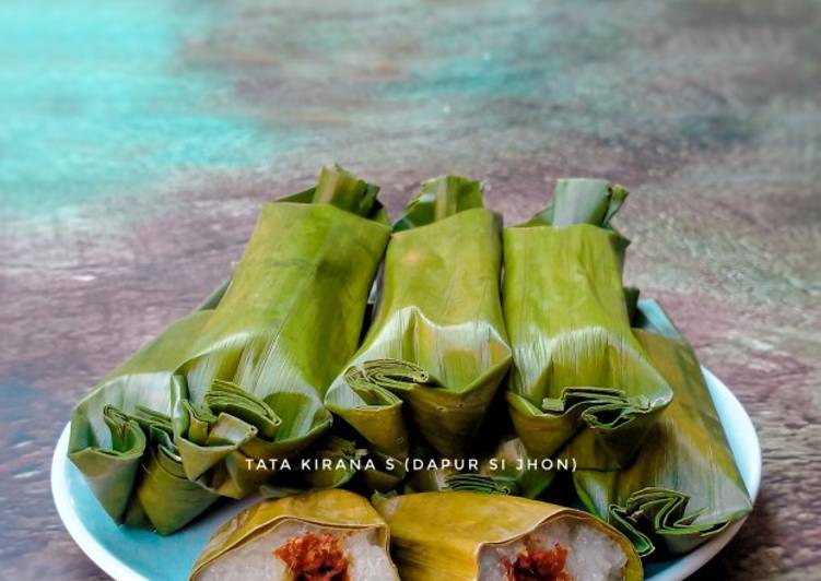 Resep Terbaru Lemper Ketan Pulen isi Abon Praktis Enak