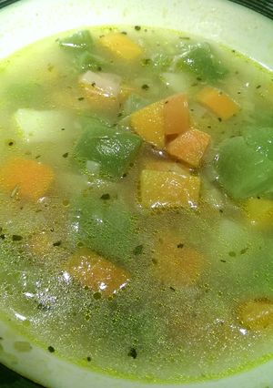 A picture of Vegetable soup.