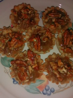 A picture of Mini Pecan Pie Tarts.