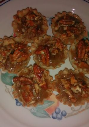 A picture of Mini Pecan Pie Tarts.