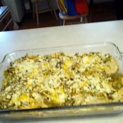 A picture of Candy's Chicken enchilada cassarole.