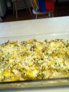 A picture of Candy's Chicken enchilada cassarole.