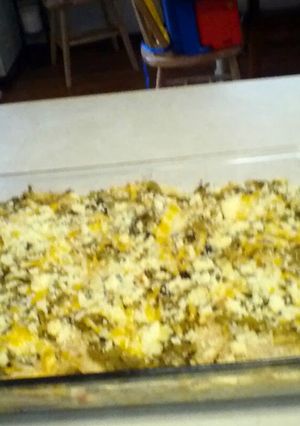 A picture of Candy's Chicken enchilada cassarole.