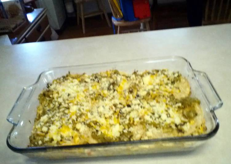 Recipe of Quick Candy&#39;s Chicken enchilada cassarole