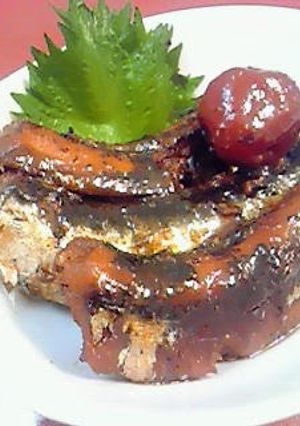 A picture of Eat Them Up, Bones and All Sardines and Umeboshi Simmered in a Pressure Cooker.