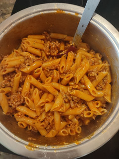 Foto principal de Macarrones tomate + carne picada y sin cebolla