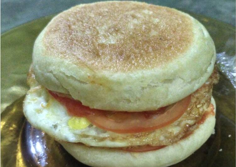 Recipe: Perfect Burger telur homemade