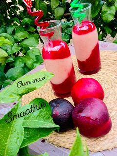صورة لوصفة سموذي النكتارين والبرقوق❤️ smoothie,,, لذيذ وصحي