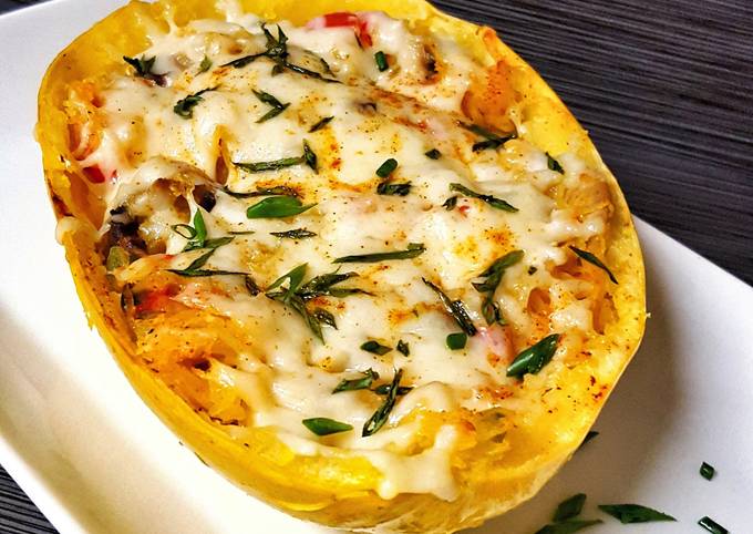 Veggie Spaghetti Squash Boat