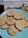 Galletas cracker de avena y semillas