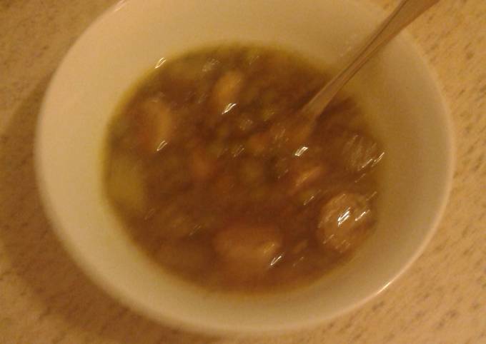 Vegetarian Pea &amp; Sausage Soup