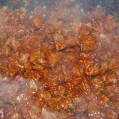 A picture of Larry's Carne Guisada.