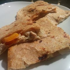 Chicken and Onion Quesadillas A picture of Chicken and Onion Quesadillas.