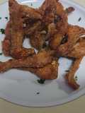Chuletitas de conejo rebozadas al ajo cabañil