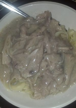 A picture of Budget friendly creamy chicken with pasta (crockpot).