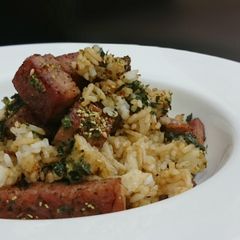 Spam With Wasabi Fried Rice A picture of Spam With Wasabi Fried Rice.
