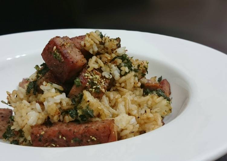Steps to Prepare Favorite Spam With Wasabi Fried Rice