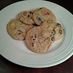 A picture of Cherry Chocolate Chip Almond Cookies.