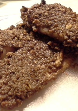 A picture of Cinnamon Pecan Crusted Salmon.