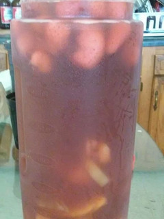 A picture of Cookie's Peach Moscato Sangria Punch.