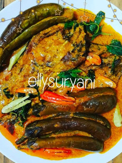 Foto resep Gulai Kare Pedas Terong-Ikan Salai Ala Rumah Kami