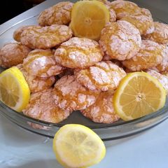 A picture of skye's easy lemon drop cookies.