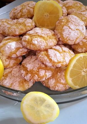 A picture of skye's easy lemon drop cookies.