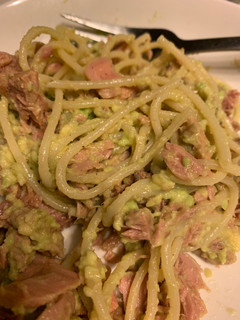 Una foto de Pasta cremosa saludable