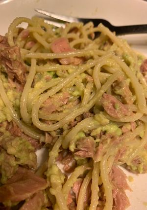 Una foto de Pasta cremosa saludable