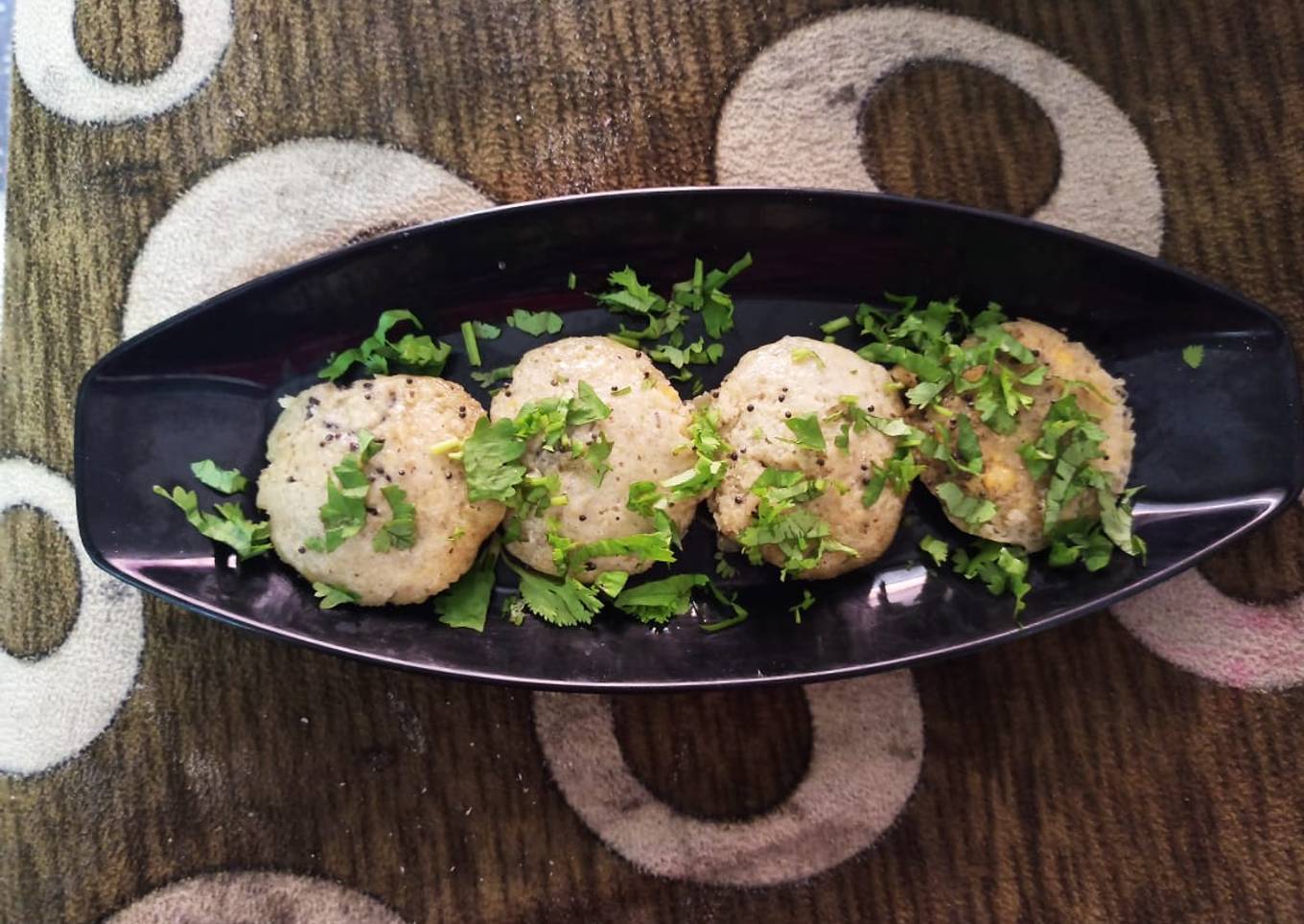 Healthy moong idli