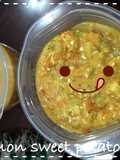 MPASI Salmon sweet potato soup