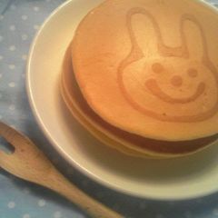 A picture of Fluffy Pancakes with Drawings.