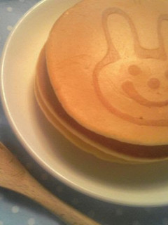 A picture of Fluffy Pancakes with Drawings.