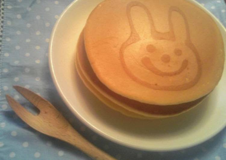 Fluffy Pancakes with Drawings