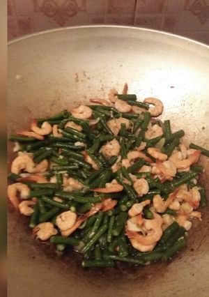 Foto resep Tumis udang kacang panjang tanpa ribet