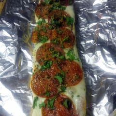 A picture of LuBella's Slammin Pepperoni Pizza Bread.