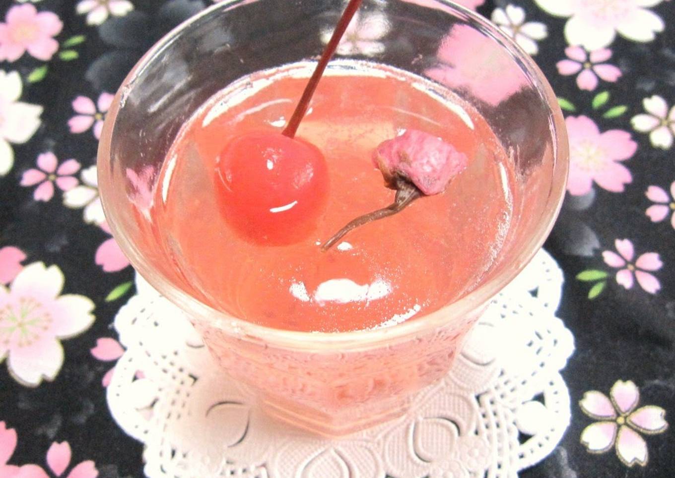 For Cherry Blossom Viewing Bento Sakura Wine Jello