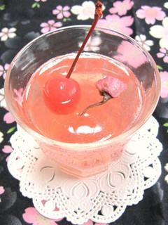A picture of For Cherry Blossom Viewing Bento Sakura Wine Jello.