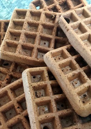 A picture of The Best Chocolate Waffles Ever!.