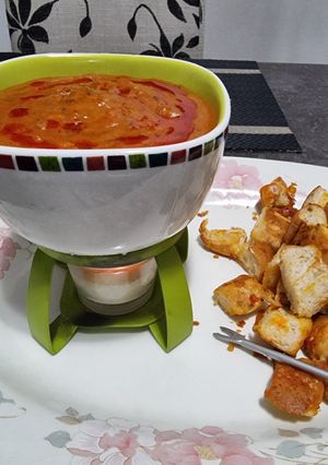 A picture of Paubhaji Fondue.