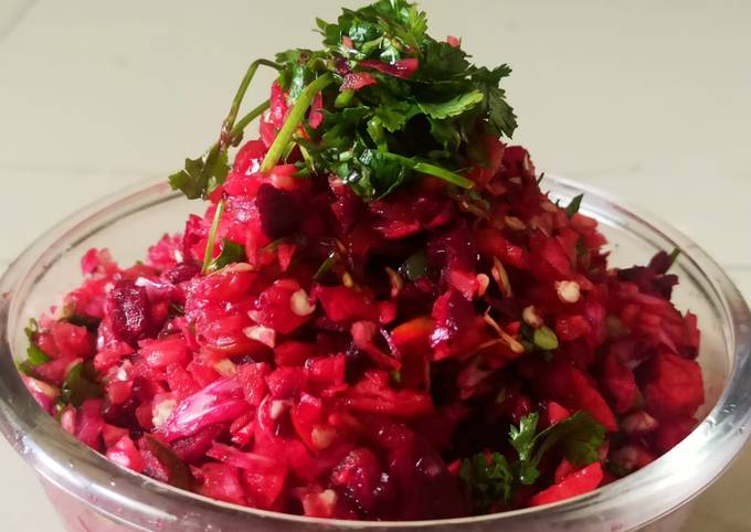 #winter21# kachumer salad full of winters veggies tasty &amp; tangy