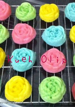 Foto resep Apem nasi rainbow