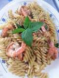 Jari's shrimp marinated beer pasta