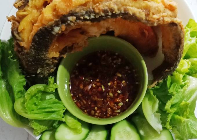 Bagaimana Membuat Gurami (terbang) goreng tepung ala ala dapureci, Bisa Manjain Lidah