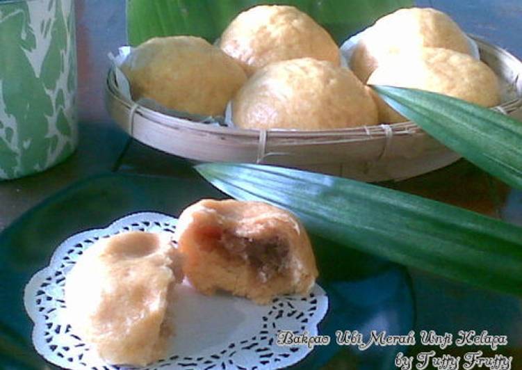 Resep Bakpao Ubi Merah Unti Kelapa Anti Gagal