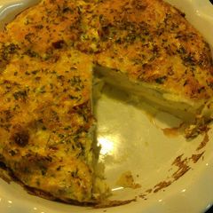 Cheddar,Bacon and Potato Frittata A picture of Cheddar,Bacon and Potato Frittata.