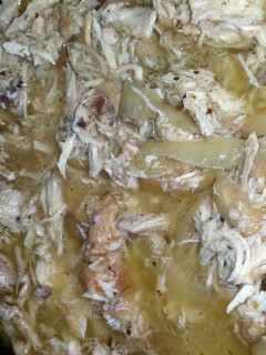 A picture of Lemon garlic crockpot chicken.