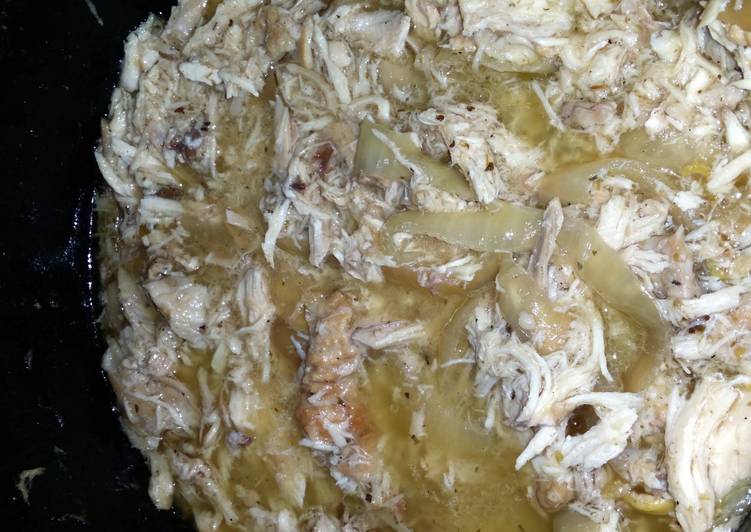 Easiest Way to Prepare Super Quick Homemade Lemon garlic crockpot chicken